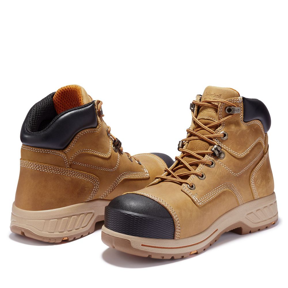 Botas de Trabajo Timberland Hombre Pro® Helix Hd 6\" Comp Toe Marrones/Negras - Chile EBW-649158